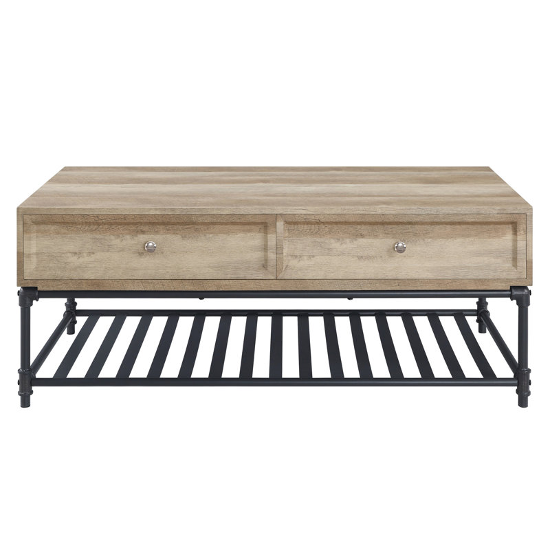 110 Lb Package Weight Functional Coffee Table Mesmerizing With Oak & Sandy Gray
