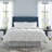 Pointehaven Damask Woven Stripe Sateen 300TC Cotton Down Alternative Oversized Satin Piping Comforter-456852522