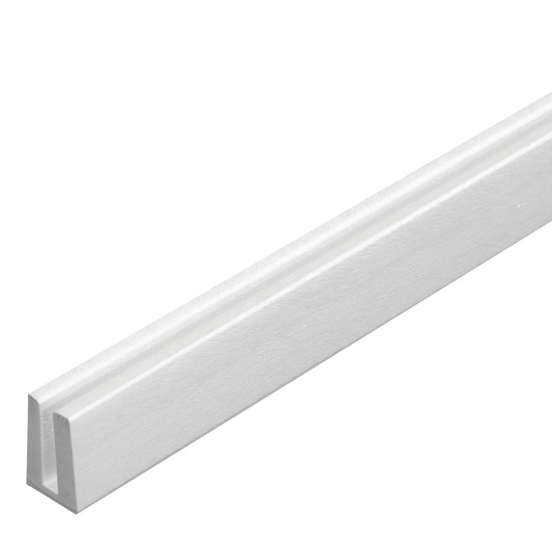 48" H x 1.18" W Vinyl Lattice Cap (2-Pack), White
