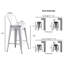 Tabourets de bar modernes et modernes-317026121-317026127-317026132