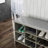 Entryway Bench, Cushion, Drawer, 9 - Pair Shoe Capacity, Side Compartments, High Boots, Gray, Particle Board Comfortable Storage Padded Seat, Sunglasses, 10 Compartment, Rack, Gray