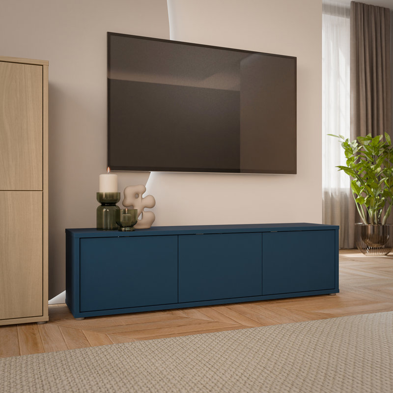Unfinished TV Stand for TVs up to 58", Blue