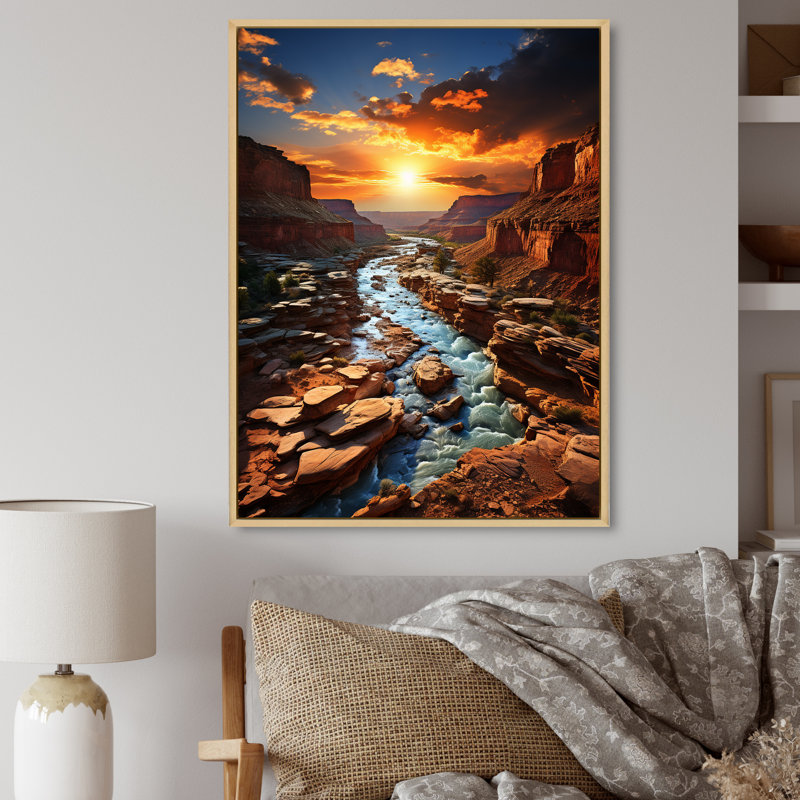 Bendte Majestic Stormscape, Cadre naturel flottant, H 40 po x l 30 po x P 1,5 po
