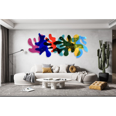 Small Transparent Corals Wall Sculpture - Pop Art Decor