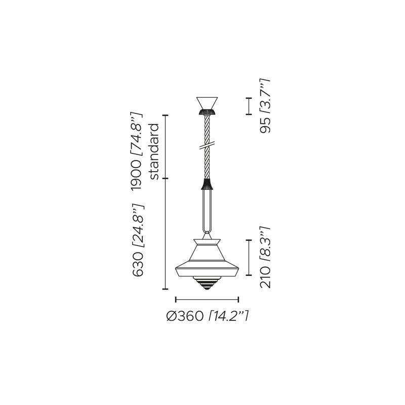 Calypso So Outdoor Suspension Lamp