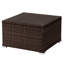 Ensemble de canapé modulaire d'extérieur 3 pièces Lavish Home Brun