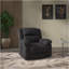 Fauteuil inclinable noir pivotant