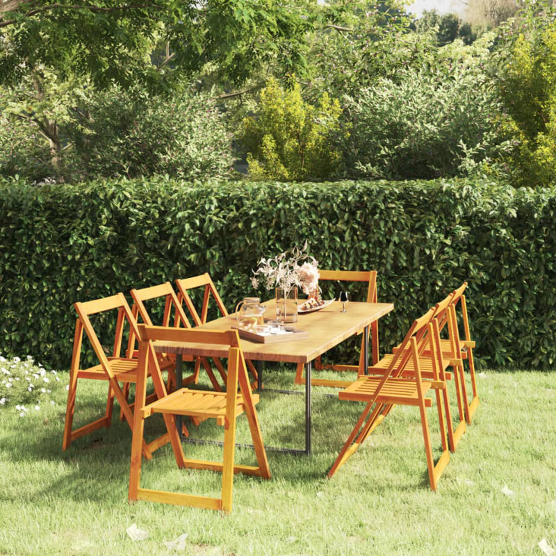 Halfeti Solid Wood Patio Folding Chair Folding Chair Set