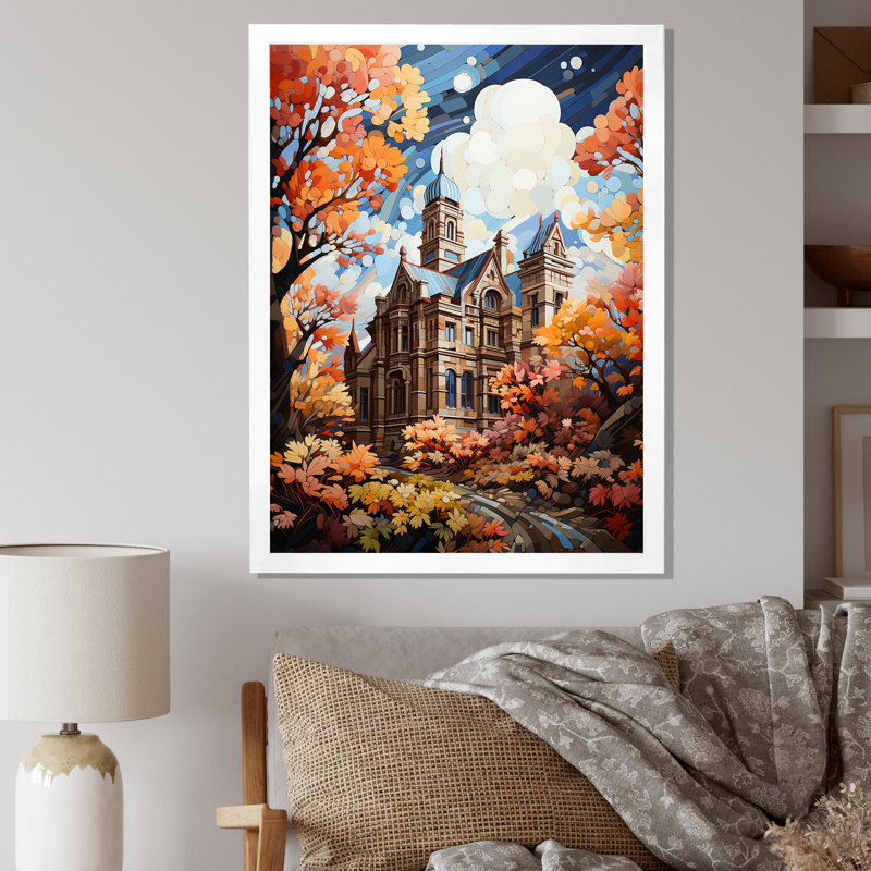 «Crisoforo Lib bibliothèques Literary Haven IV», reproduction sur toile, Cadre photo blanc, H 32 po x l 16 po x P 1 po