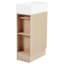 Meuble-lavabo 18,6 po avec lavabo en céramique, porte et armoire de rangement-990652876
