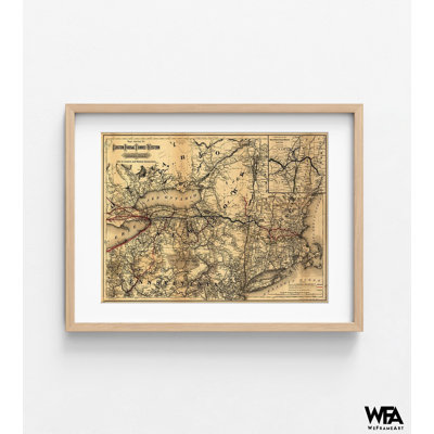 Boston Hoosac Tunnel and Western Rail 1881, Massachusetts, impression de carte antique, idée de rénovation de salon, art mural de Boston, carte des chemins de fer