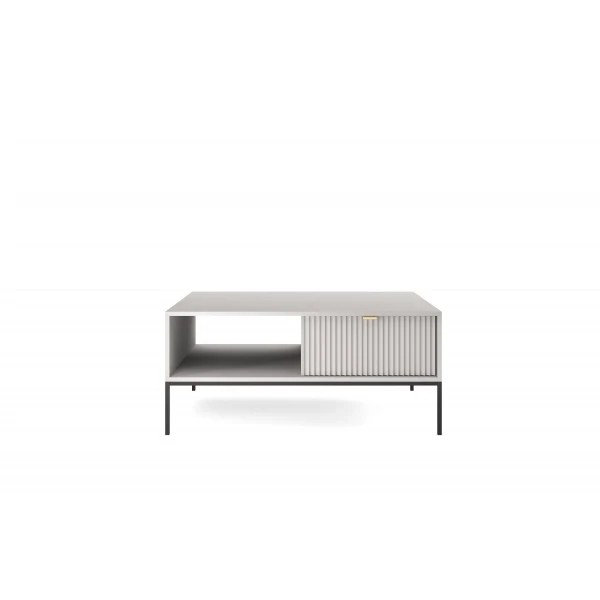 Jabus Coffee Table with Storage, Grey, 40cm H x 104cm W x 68cm D