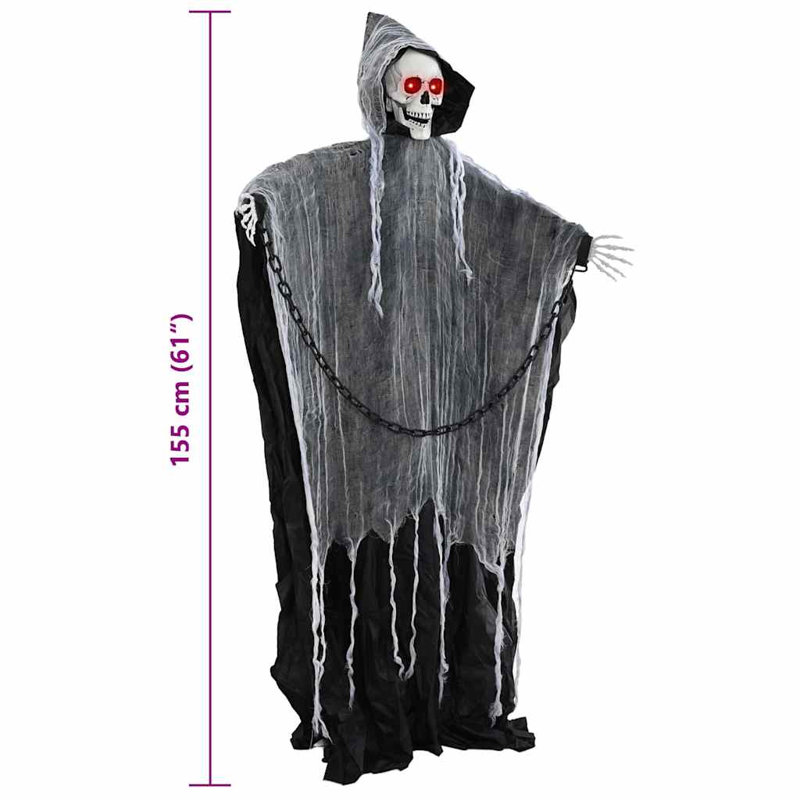  Halloween Grim Reaper Black 60 X 60 X 155 Cm Polyester