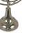 Tabletop Decor, Armillary Sphere w Globe, Polished Silver Metal 15 Inch