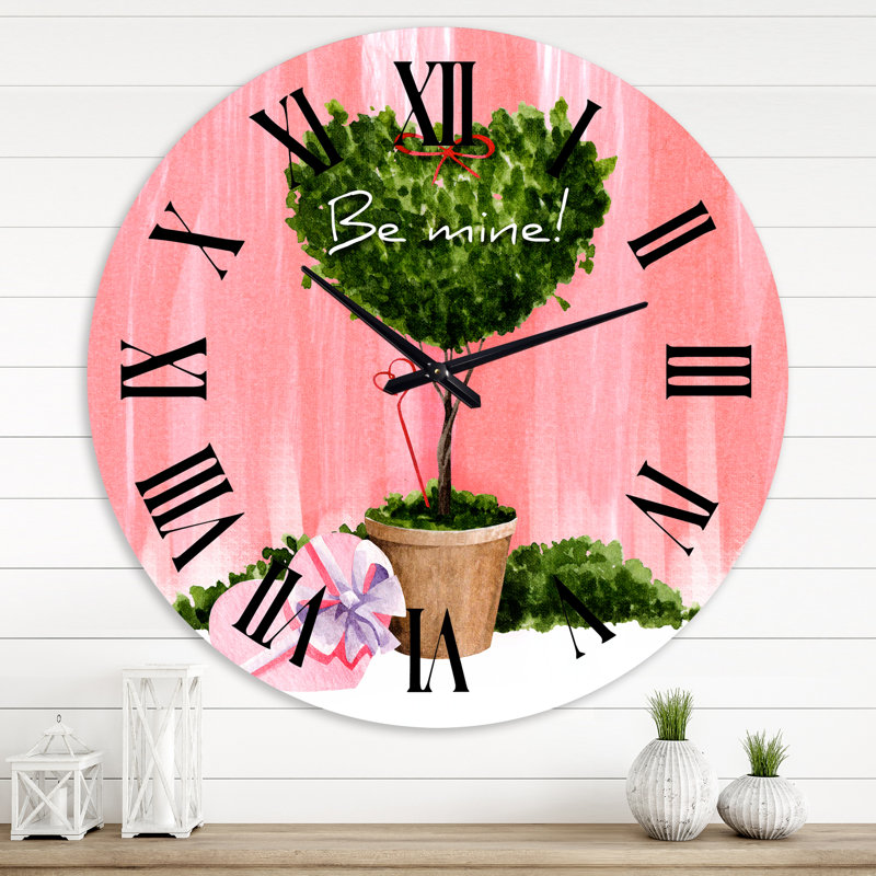 Horloge murale en forme de cœur, Surdimensionné