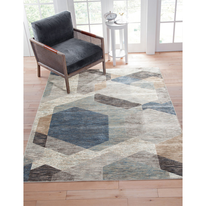 Tapis gris Calliope