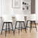 26" Swivel Upholstered Counter Height Bar Stools