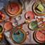 Fortuny Uccelli Canape Plate - (Red)