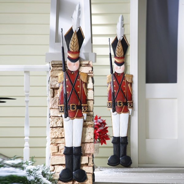 59 Lighted Retro Style Blow Mold Nutcracker Soldier Outdoor Christmas  Decoration