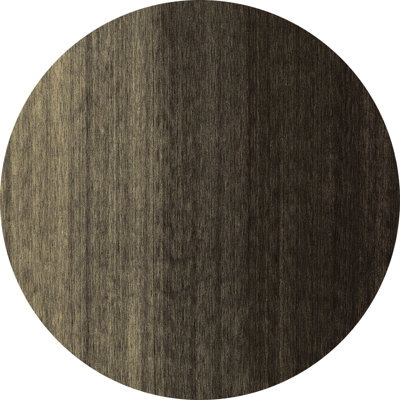 Tapis gris / noir en laine et polyester à tissage machine abstrait