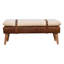 Banc en bois massif avec garniture cloutée-1441416904