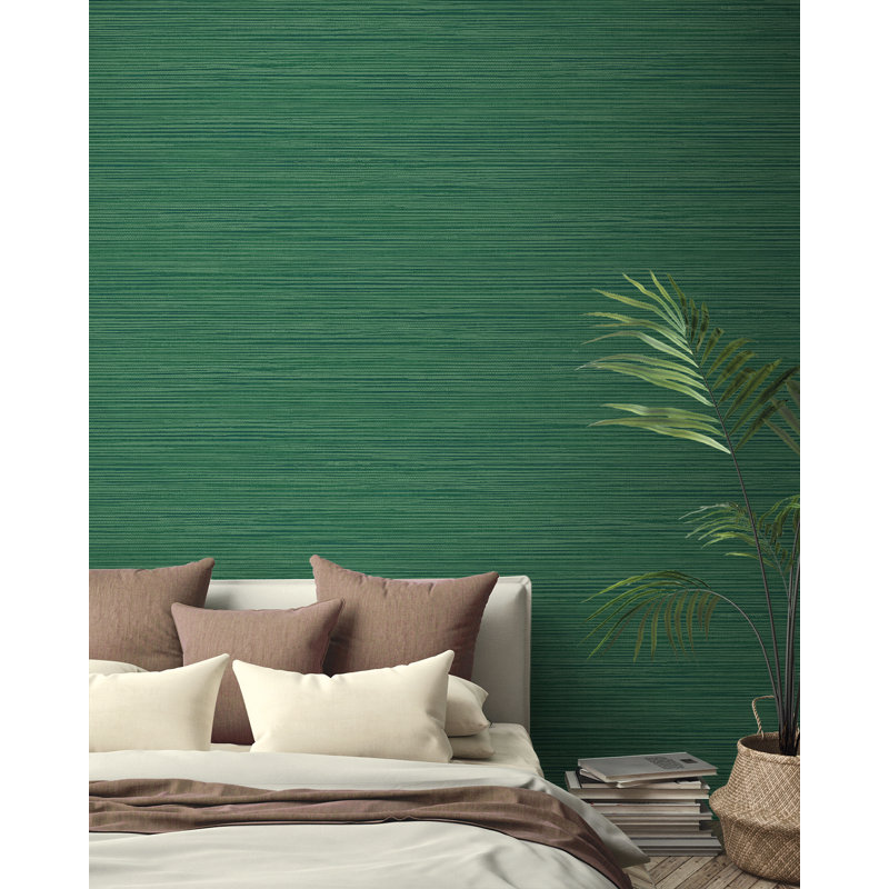 Papier peint non tissé Orren Ellis Designs, Vert forêt