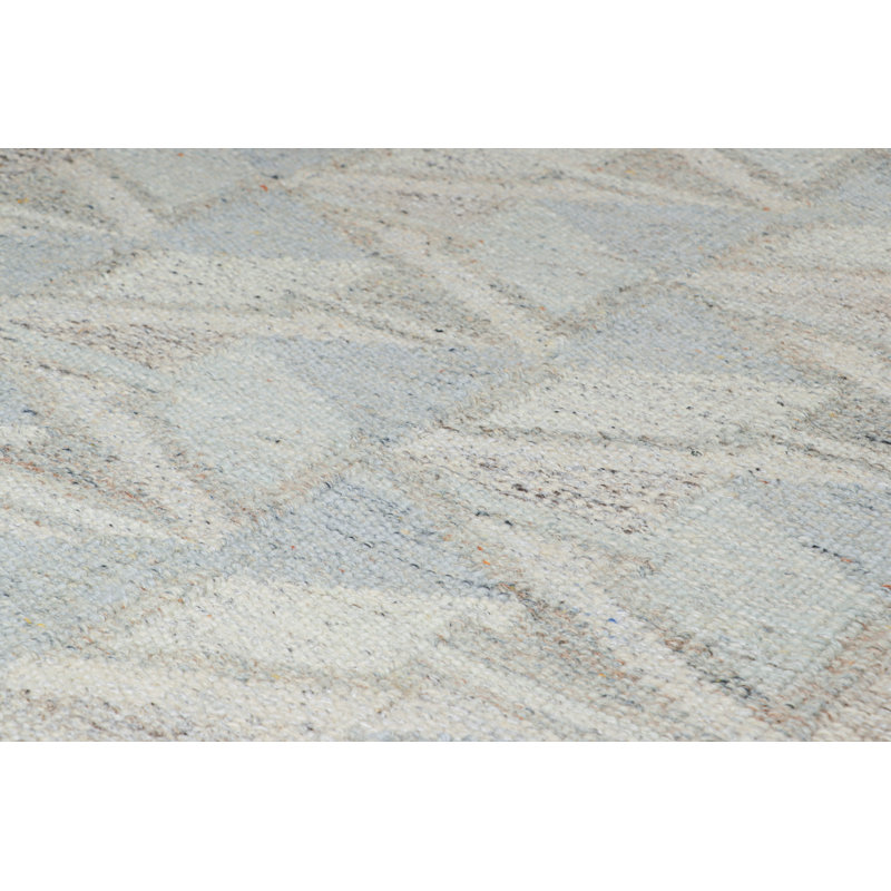 Scandinavian Wool Geometric Area Rug, Rectangle 10' x 14'