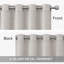 Aspire Homeware Linen 100% Blackout Curtain Pair for Hotel Style Bedroom Comfort-20591638-20591637