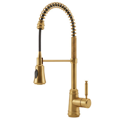 Commercial Style Dual Function Single Handle Pull Down Kitchen Faucet