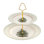 Spode Christmas Tree 2-Tiered Dessert Server - Polka Dot