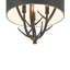 Luminaire suspendu 3 lumières en fer noir antique Korting