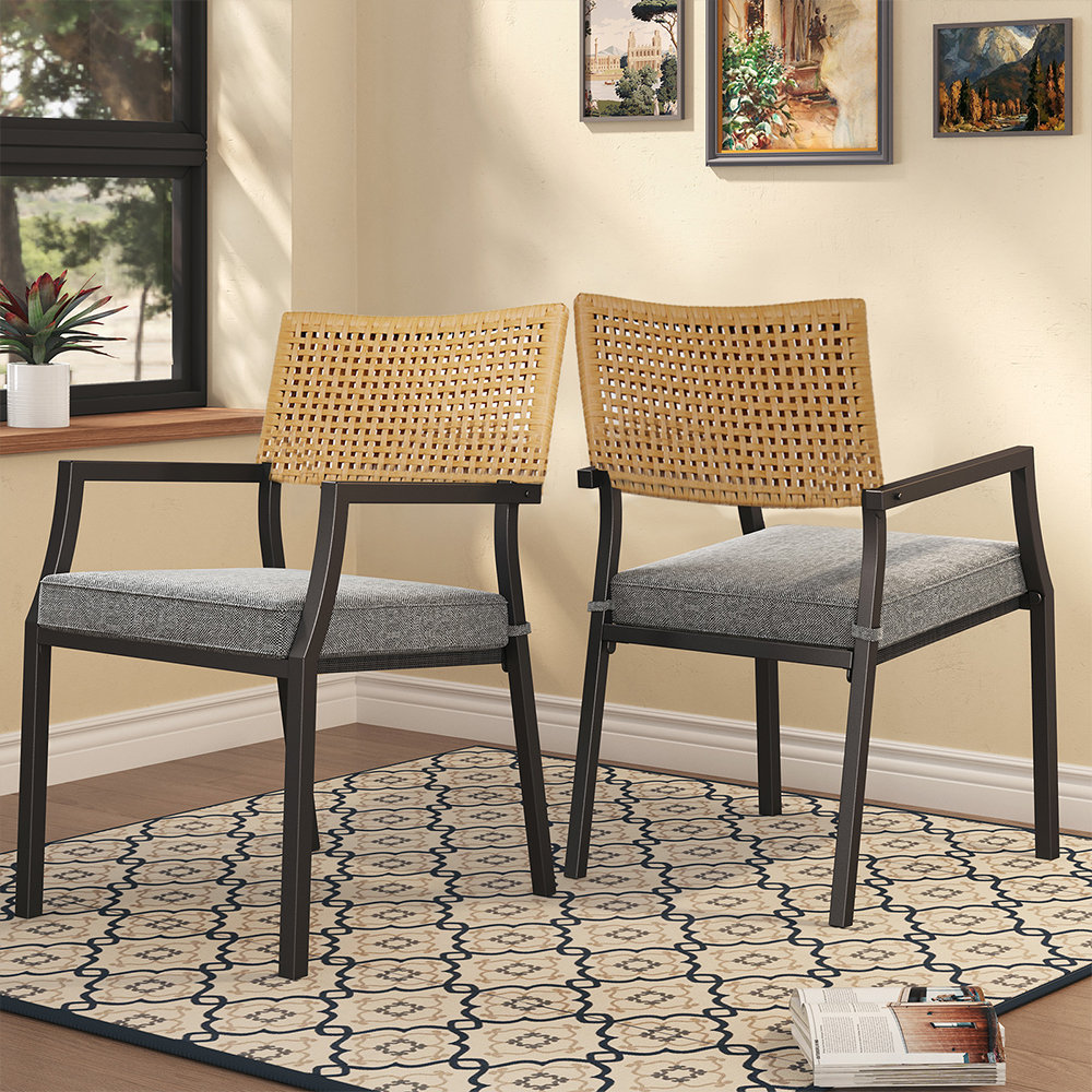 Aiden Stackable Patio Armchair, 2