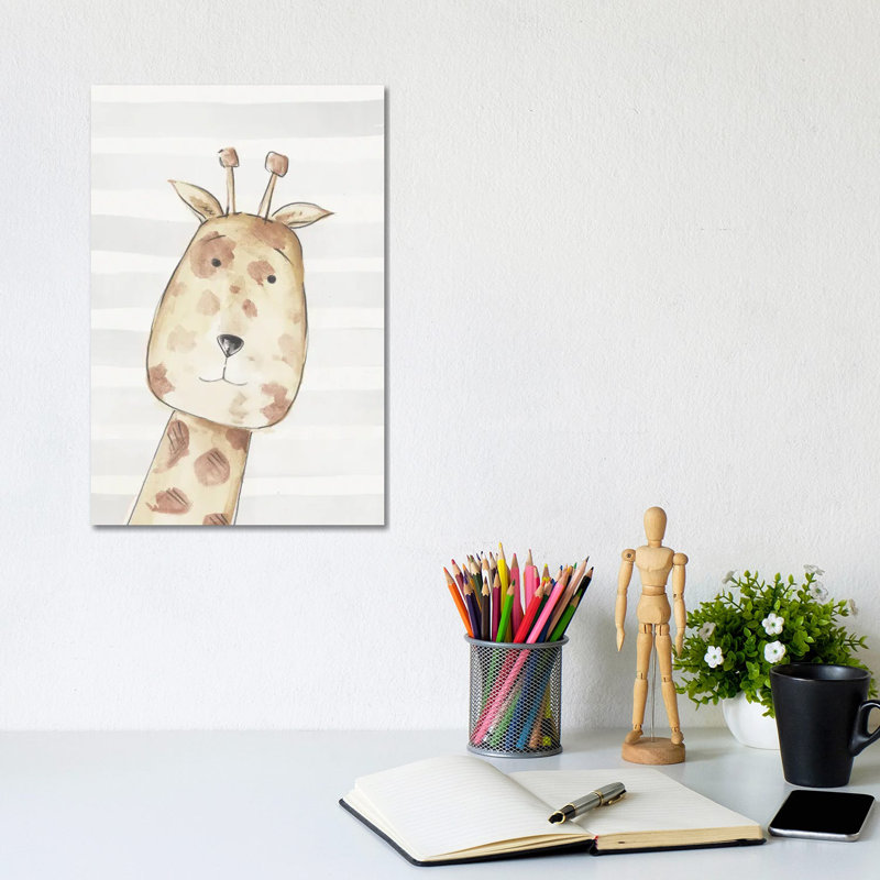 Little Giraffe I by PI Juvenile - Wrapped Canvas Painting, 20.32 cm H x 30.48 cm W