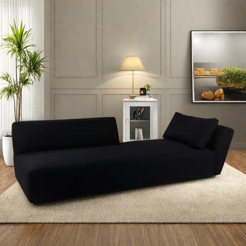 Chaise moderne et confortable en pin, Orienté à droite, Noir, noir, noir, noir