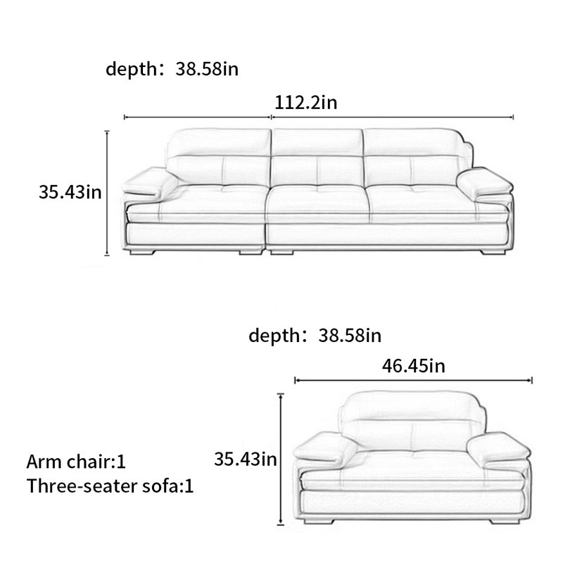 American-style simple modern sofa