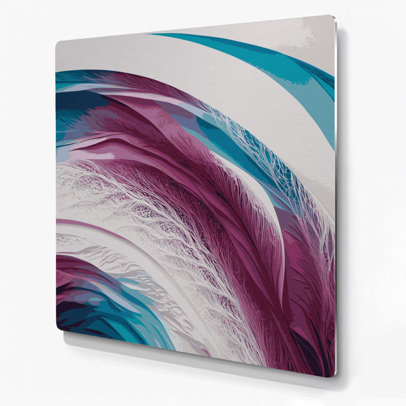 Gradient abstrait 17, art mural en métal beige