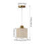 1 - Light Natural Dome Pendant