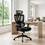 Fauteuil de bureau ergonomique réglable avec support lombaire ergonomique de type N et appui-tête réglable rembourré pour bureau