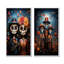 Jour d'art mexicain mexicain I - ensemble de 2 reproductions d'art sur toile-1148379058-1148379062