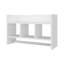 Tablette de bain avec barre à serviettes, tablettes ouvertes et espace de rangement pour articles de salle de bain Franklin, blanc