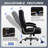 Allard Ergonomic Faux  Tufted Leather Executive Office Chair with Padded Armrest-49850477