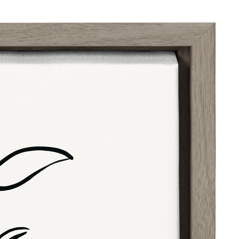 Reproduction d'art botanique sur toile, "No 2" par The Creative Bunch Studio, Cadre gris, H 24 po x l 18 po