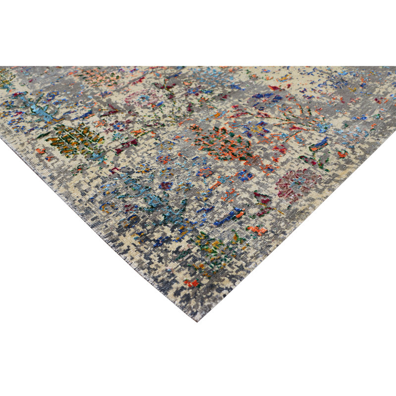 Tapis rectangulaire noué à la main, Rectangle 12 pi x 15 pi