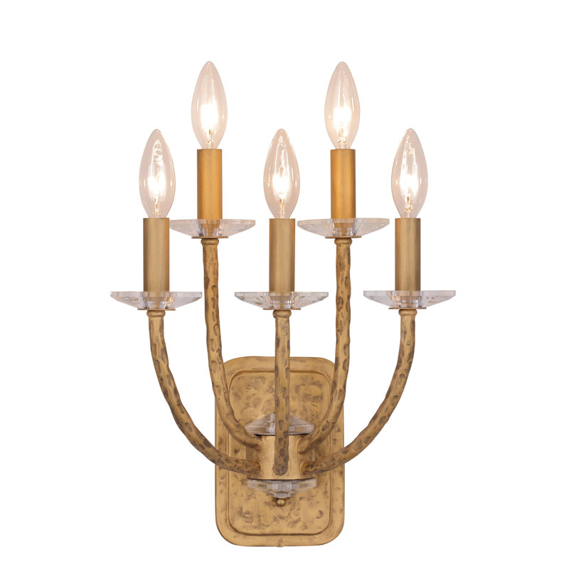 Joleon Steel Candle Wall Light