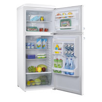 Galanz - Retro 12 Cu. Ft Top Freezer Refrigerator - Black - Super 70% Off