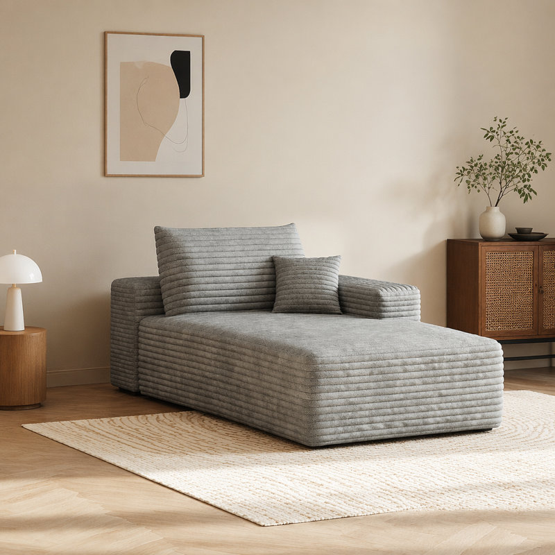Y159-R-SLEEPER-GREY canapé-lit droit gris, L 68,1 po, Gris