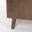 Buffet à plateau supérieur 4 portes en bois brun moyen 70,75L x 16W x 32H Claud