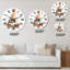 Dessin de renard orange I - horloge murale traditionnelle-509109045