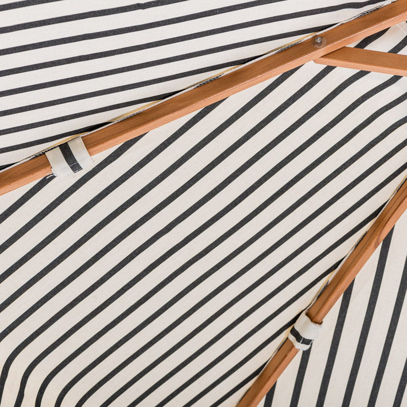 Parasol Wenno, Rayures blanc / noir