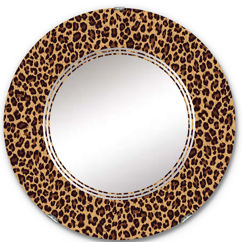 Miroir mural Pamelina Leopard, 24 po x 24 po